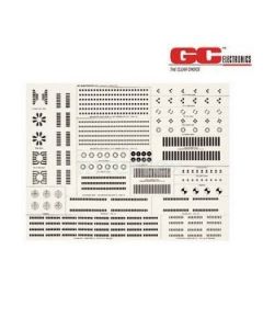 GC Electronics 21-677 Circuit Board Drafting Patterns, 8-1/2 X 11"