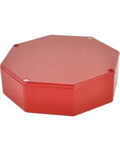 Hammond 1590STPCRD, Diecast Aluminum Alloy, Octagon Stomp Box, Red