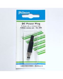 Philmore, 255 DC Power Plug 5.5mm x 3.3mm 1mm pin