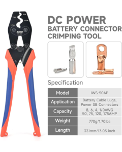 ICRIMP IWS-50AP Battery Cable Crimping Tool for  Anderson Power 50A & 75A Connectors