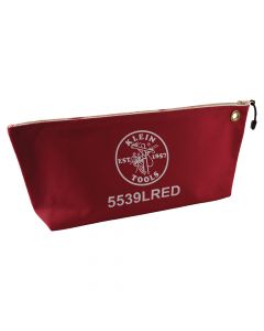 Klein 5539LRED Large Consumable Zipper Bag Red