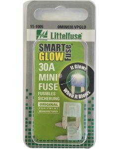 Littelfuse 11-1005 Fuse MINI Smartglow 32VDC 30A 2 Pack