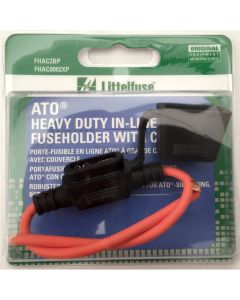Littelfuse FHAC0002 XP Fuse Holder Holder ATO Inline With Cover 12 AWG 30A 