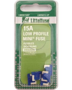 Littelfuse LMIN15BP Fuse Lowprofile MINI 32V 15A Card 5pc