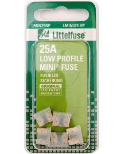 Littelfuse LMIN25BP Fuse Lowprofile MINI 32V 25A  Card 5pc