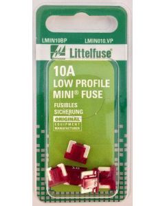 Littelfuse LMIN10BP Fuse Lowprofile MINI 32V 10A Card 5pc 
