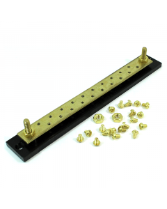 Cole Hersee M-448 Solid Brass Busbar, 20-Gang