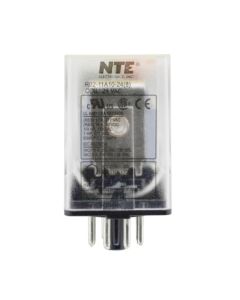 NTE R02-11A10-24, 8-Pin Octal Relay, 24 VAC DPDT, 10A