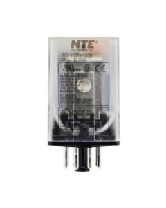 NTE R02-11D10-12  8-Pin Octal Relay, 12 VDC Coil DPDT, 10A