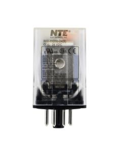 NTE R02-11D10-24, 8-Pin Octal Relay, 24 VDC DPDT, 10A  