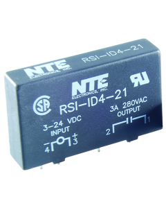 NTE RS1-1D4-21, Printed Circuit Board Mnt. Solid State Relay,24 VDC,4A