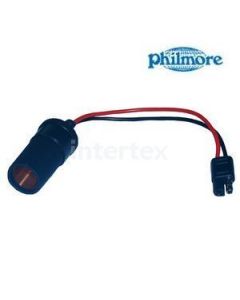 Philmore 48-1276, 12V Socket To 2 Position Flat Connector Adaptor