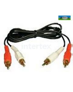 Philmore CAG36 Stereo Jumper Cable Male To Male Gold, 6ft