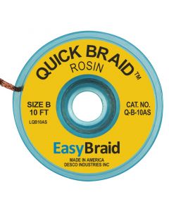 Easy Braid  Q-B-10AS Quick Braid Solder Wick 0.050" W X 10' L  Gold