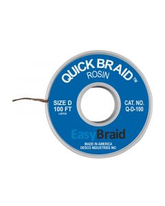 Easy Braid  Q-D-100 Quick Braid Solder Wick 0.100" W X 100' Blue