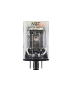 NTE R02-11A10-240  8-Pin Octal Relay, 240 VAC Coil DPDT, 10A
