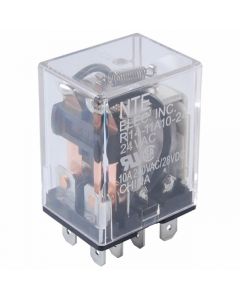 NTE  R14-11D10-48 Relay 10 Amp 48Vdc DPDT With Plug-in/solder Terminals