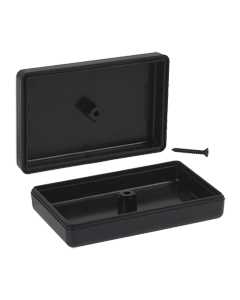 Serpac C6 Electronic Enclosure Plastic, Black 1.61 x 2.25 x 0.75"