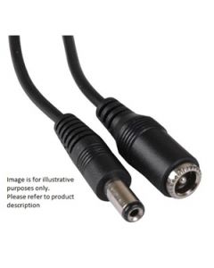 Philmore 280 DC Power Cable 6ft M/F .7mm x 2.35mm Plug to No. 258 Jack