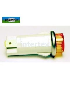Philmore 11-2162 Incandescent Lamp 12-14VDC w/0.187" QC Tab .50"-Amber