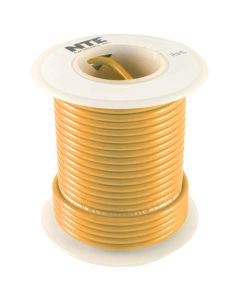 NTE WH614-03-100 Orange 14 AWG Standed Hook-Up Wire 100Ft UL1015 600V