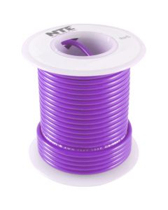 NTE  WHS24-07-100 Violet 24AWG Solid Hook-Up Wire 100Ft  UL1007 300V