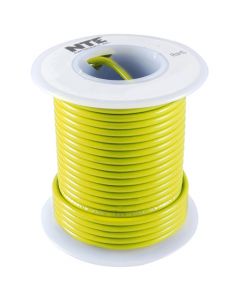 NTE WH616-04-100 Yellow 16 AWG Stranded Hook-Up Wire 100FT UL1015 600V