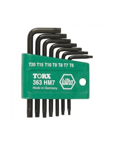 Wiha 36392 Torx 7Pc L-Key Set and Holder T6-T20