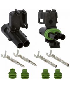 Weather Pack  2  Way Sealed Connector Assembly Kit for 20-18 AWG