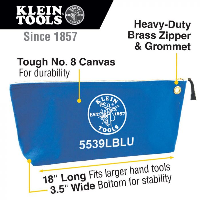 Amazon.com: Klein Tools 5102-24 Heavy Duty Natural Canvas Tool Bag, Tool  Tote, Multi-Purpose Bag with Wide Hinged Opening and Leather Handles,  24-Inch : Everything Else