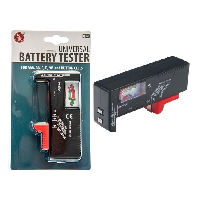 SE BT20 Universal Battery Tester For AAA,AA,C,D,9V
