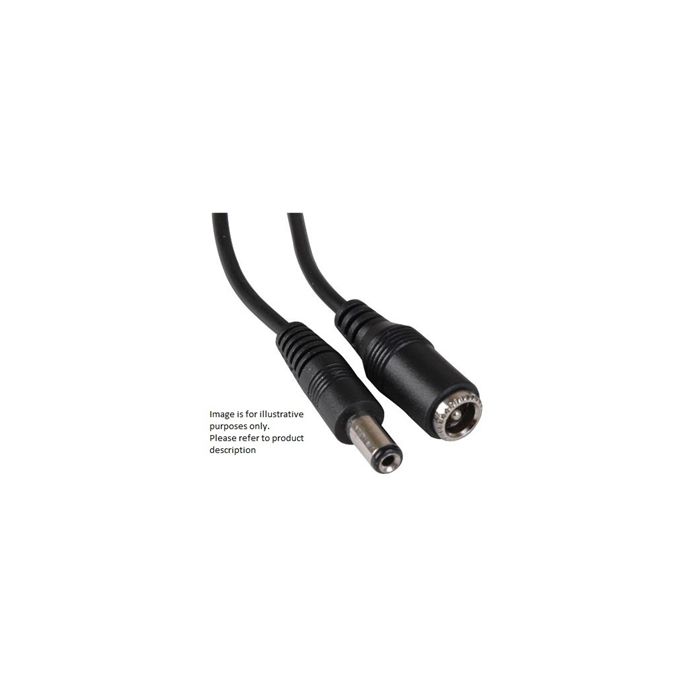 Philmore 278 DC Power Cable 6ft M/F .7mm x 2.35mm Plug to No.257